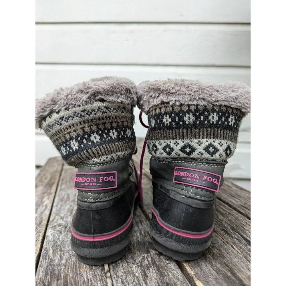 Size 11 London Fog boots for girls - Picture 2 of 5